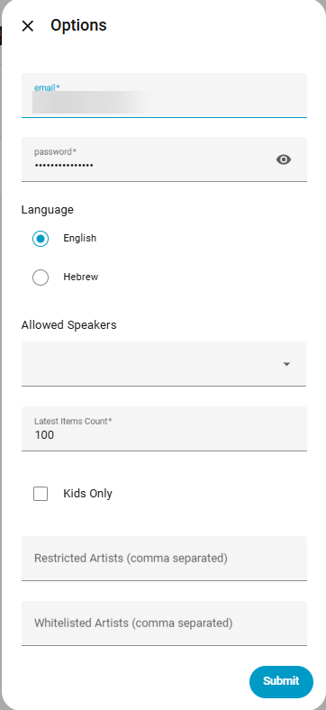 Configuration step 2